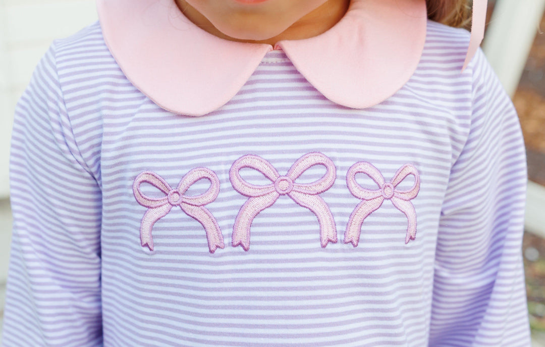 Sweet Bow Stripe Dress