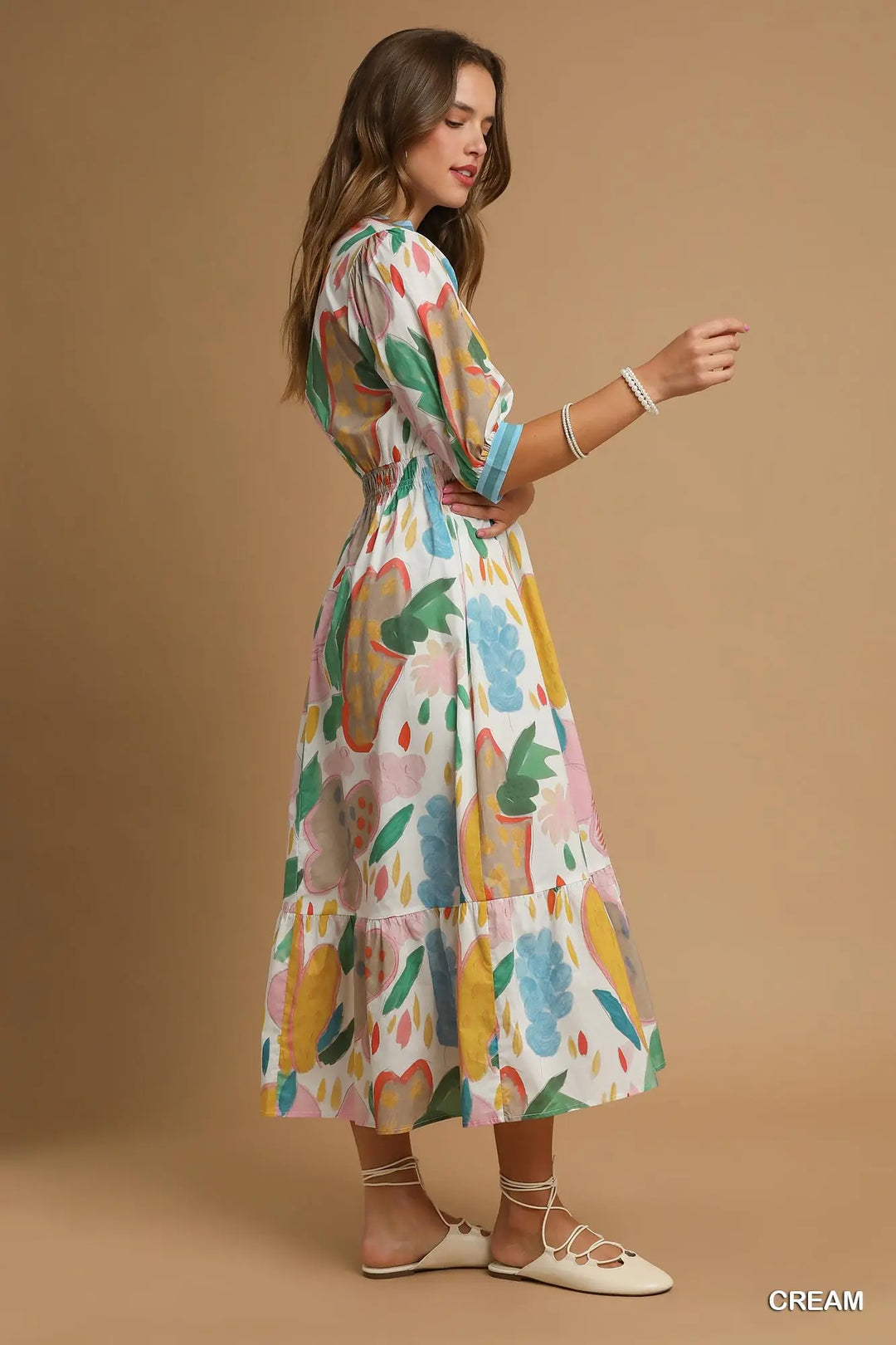 Calista Canvas Midi Dress