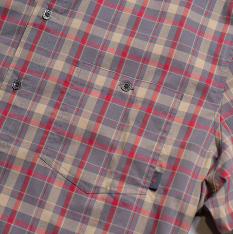 B&B Red Barn Plaid Double Pocket Button Up