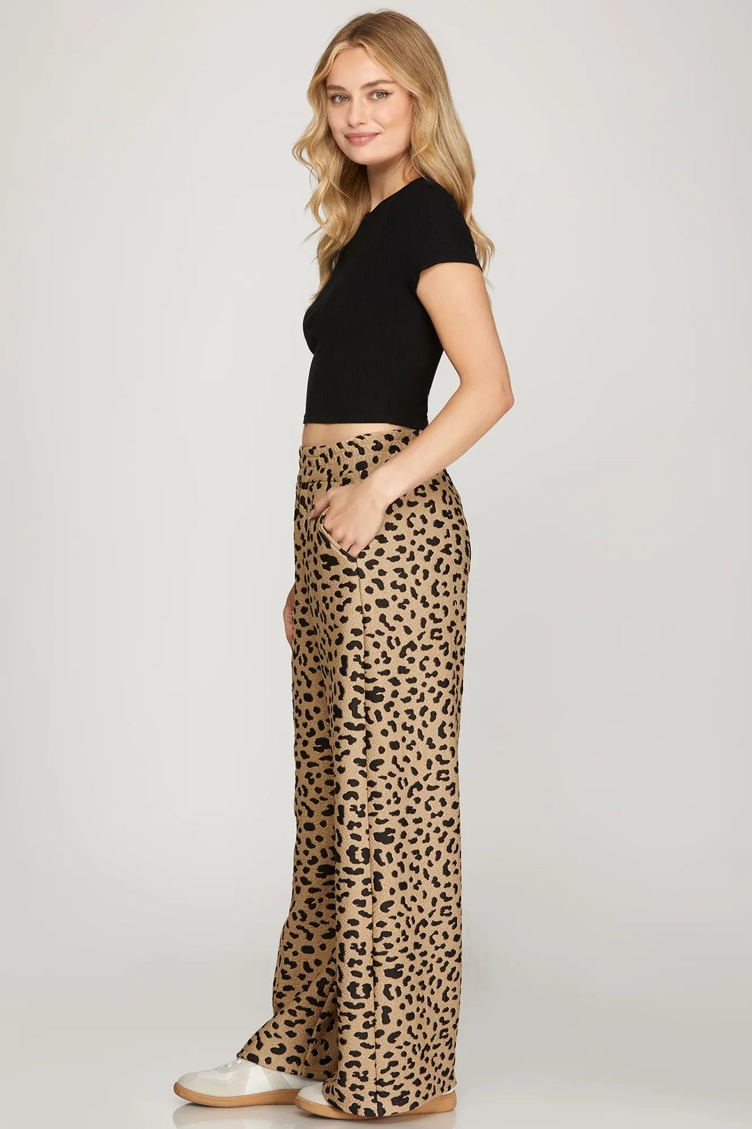 Luxe Spots Wide Leg Pant