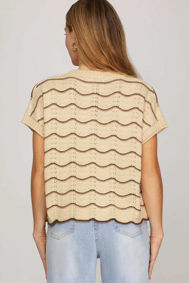 Wavy Days Knit Top