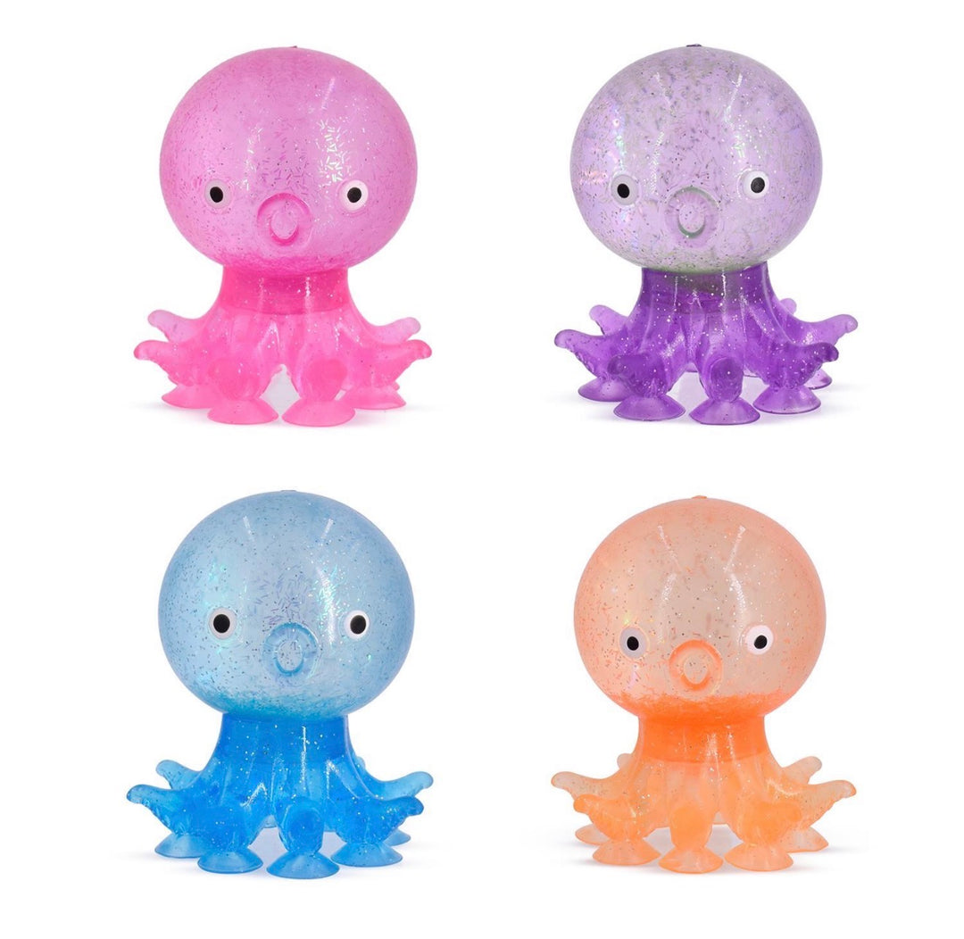 Suction Glitter Octopus Squishy