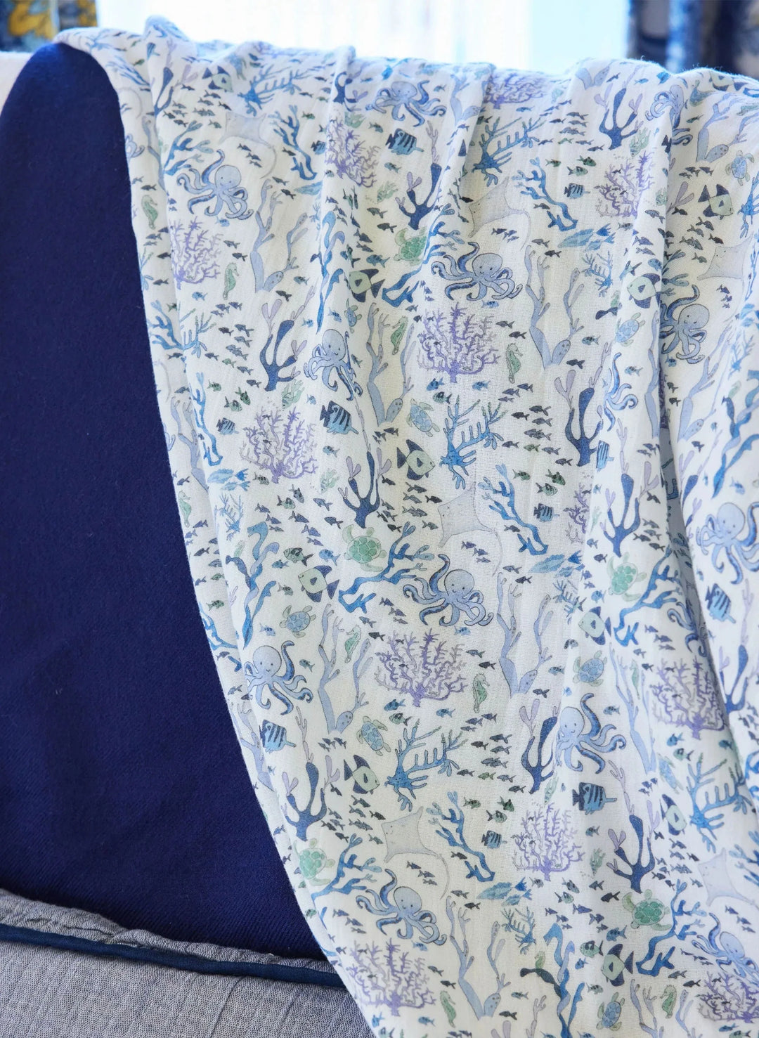 Under the Sea Muslin Shawl Blanket