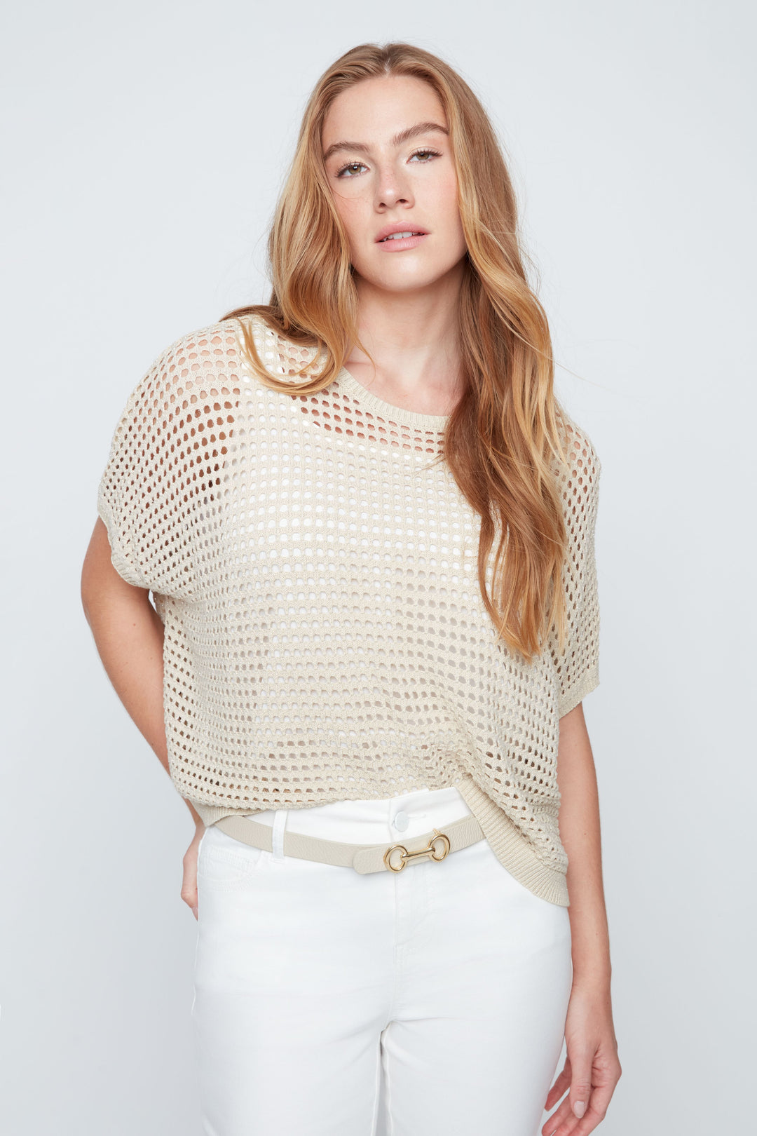 Sand Dune Open Knit Sweater