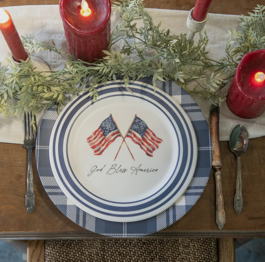 God Bless America Dinner Plate