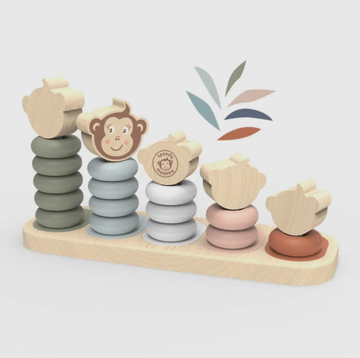Monkey Family Stacking Toy
