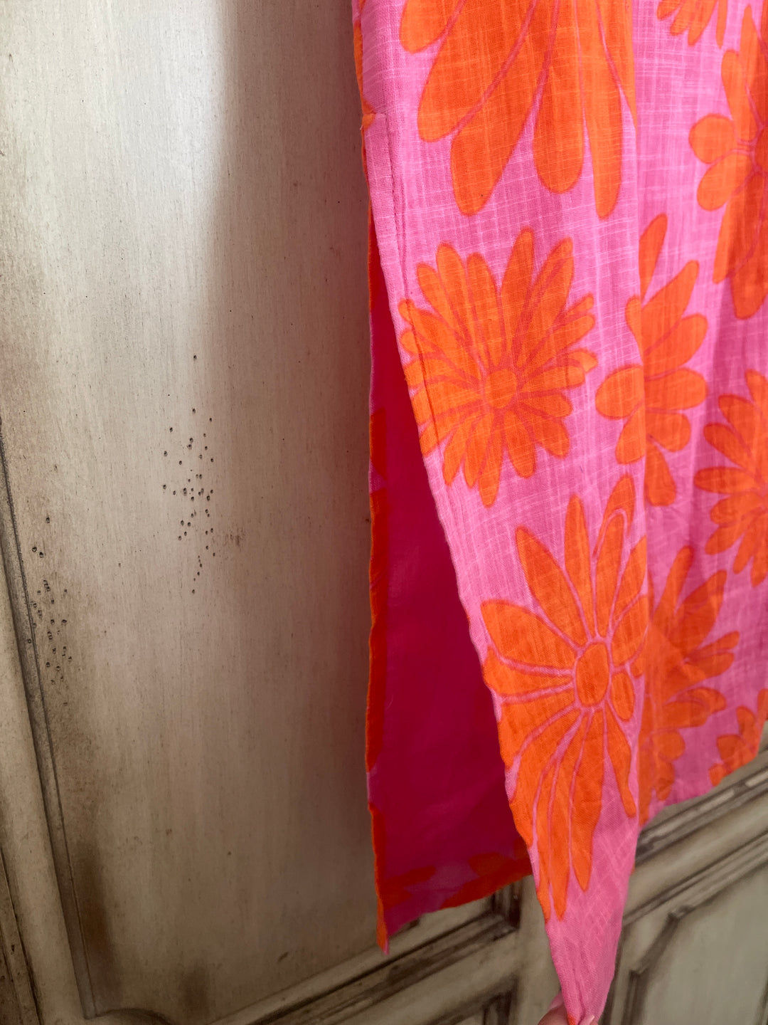 Pink & Orange Daisy Skirt