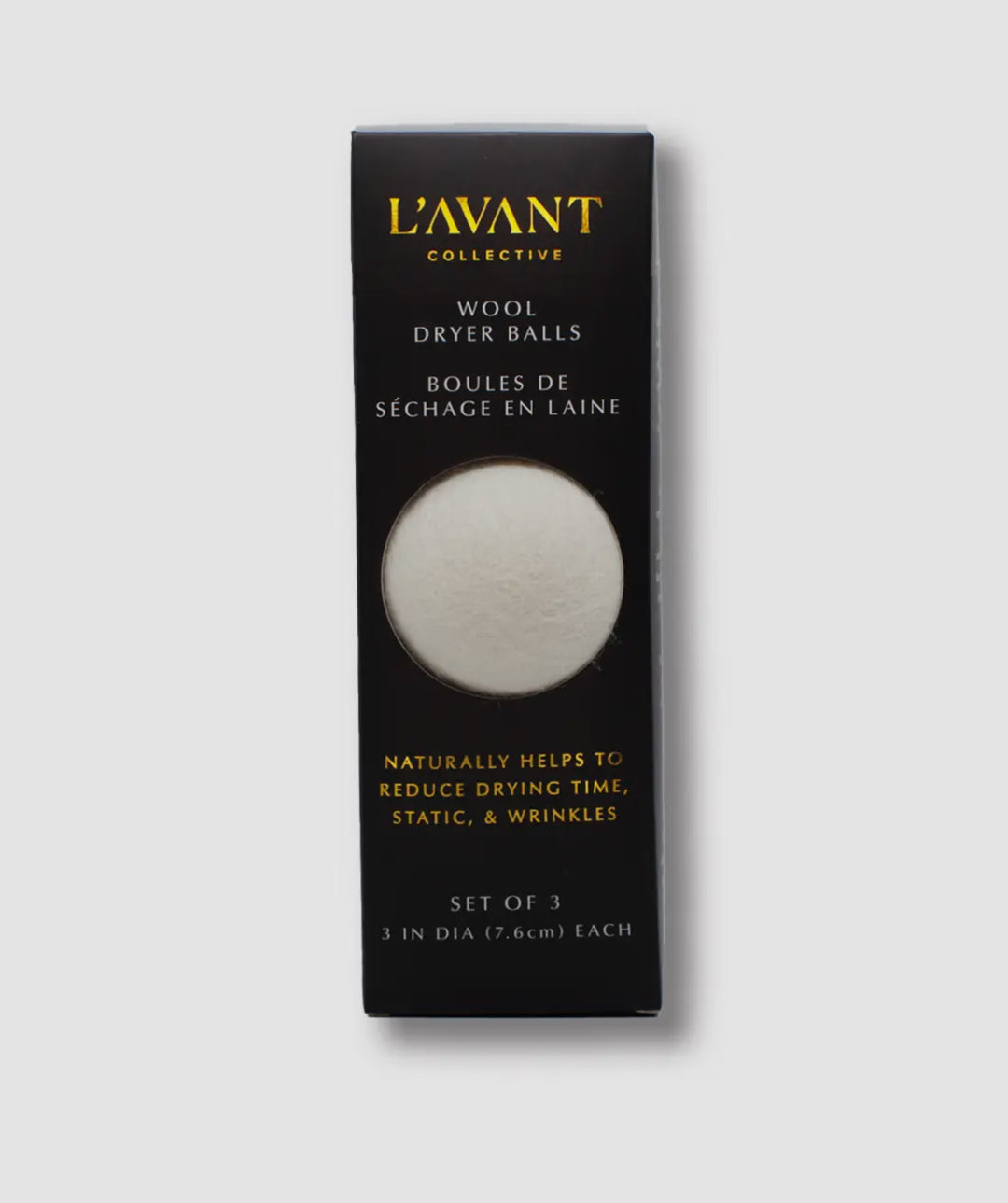 Pure Wool Dryer Ball Trio