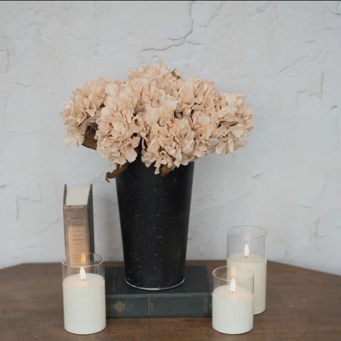 13” Beige Hydrangea Stem