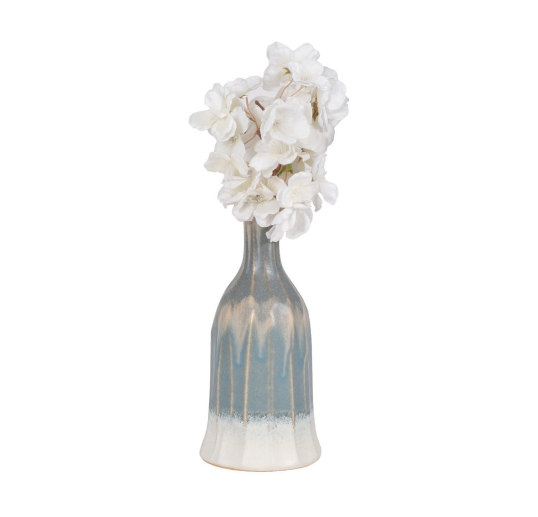 Blue Horizon Reactive Glaze Vase