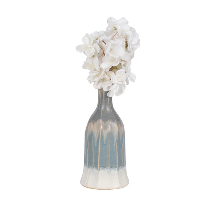 Blue Horizon Reactive Glaze Vase