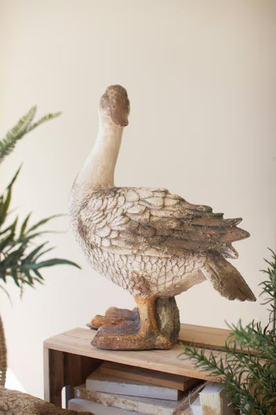 Faux Concrete Garden Ducks
