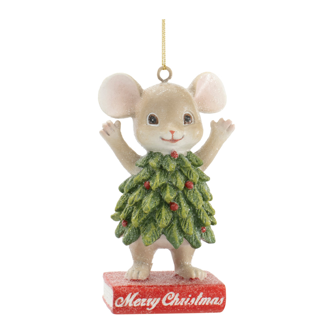 Merry Little Mouse Christmas Tree Ornament