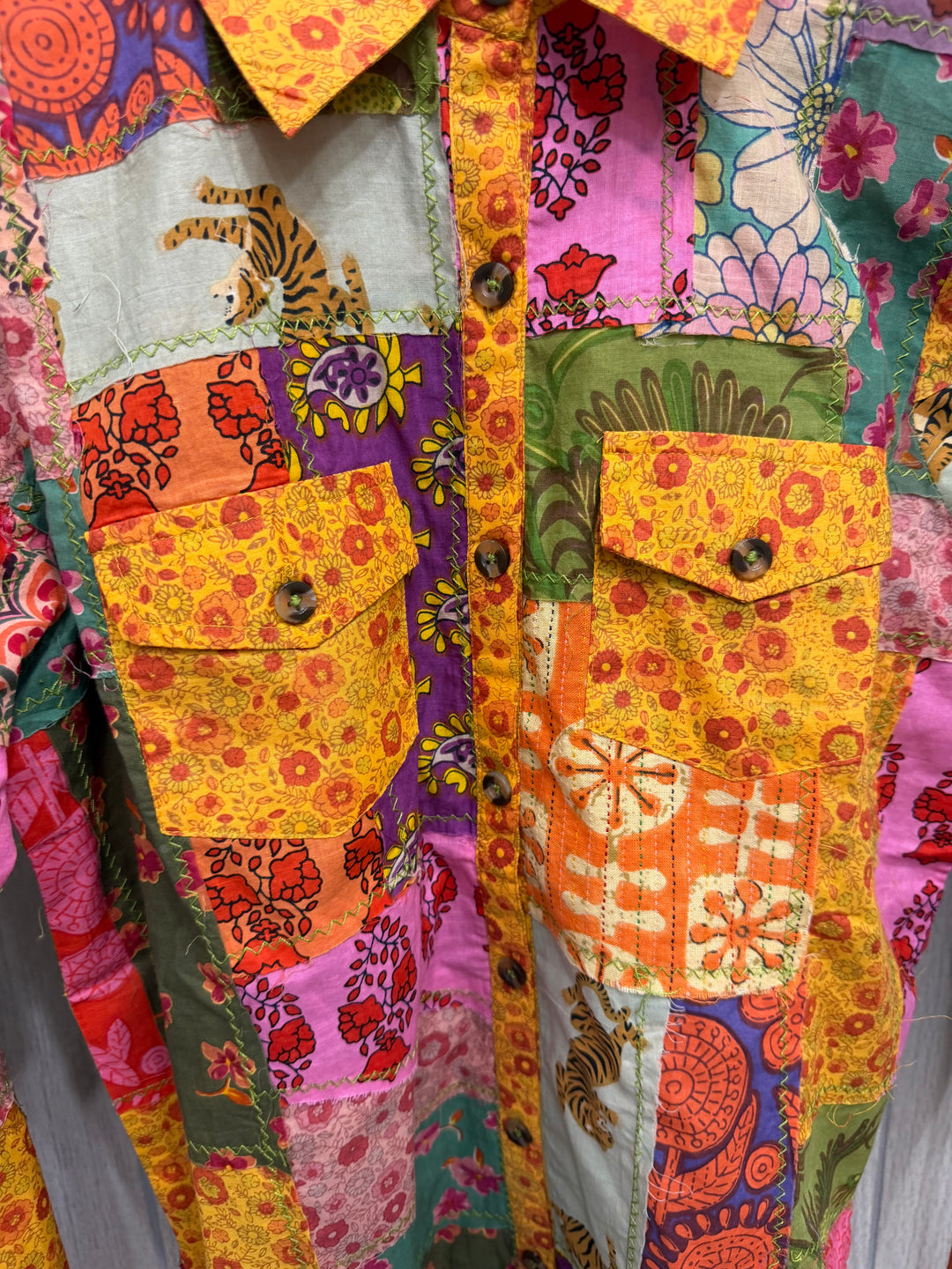 Jungle Mosaic Patchwork Shirt