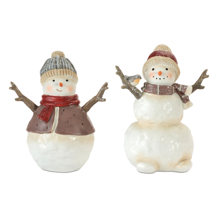 Snowy Day Friends Resin Snowmen — 5.25"