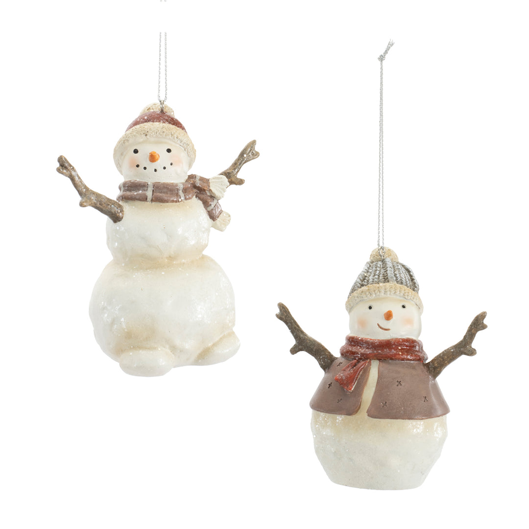 Snowy Day Friends Snowman Ornament — 3.75"