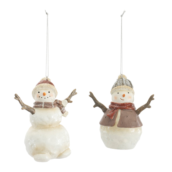 Snowy Day Friends Snowman Ornament — 3.75"