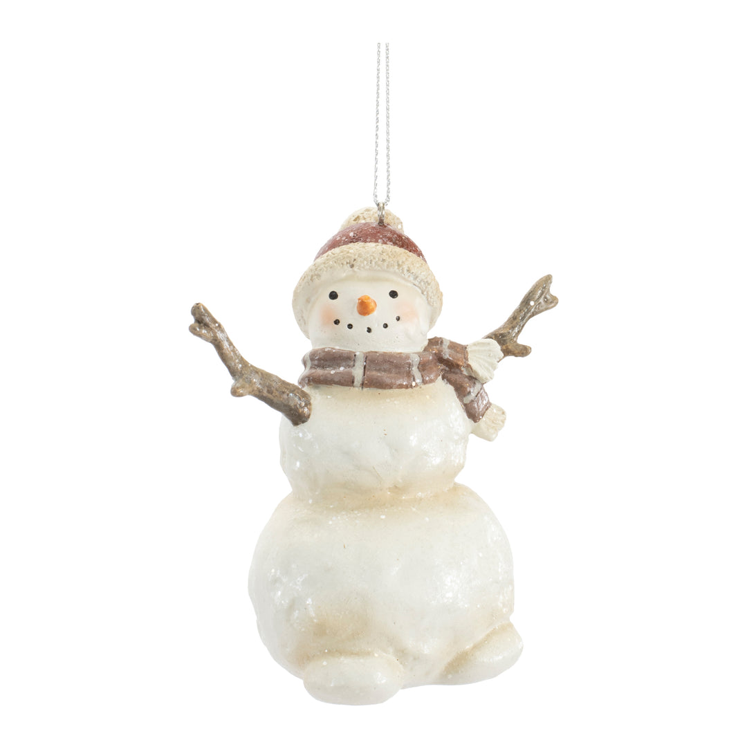 Snowy Day Friends Snowman Ornament — 3.75"