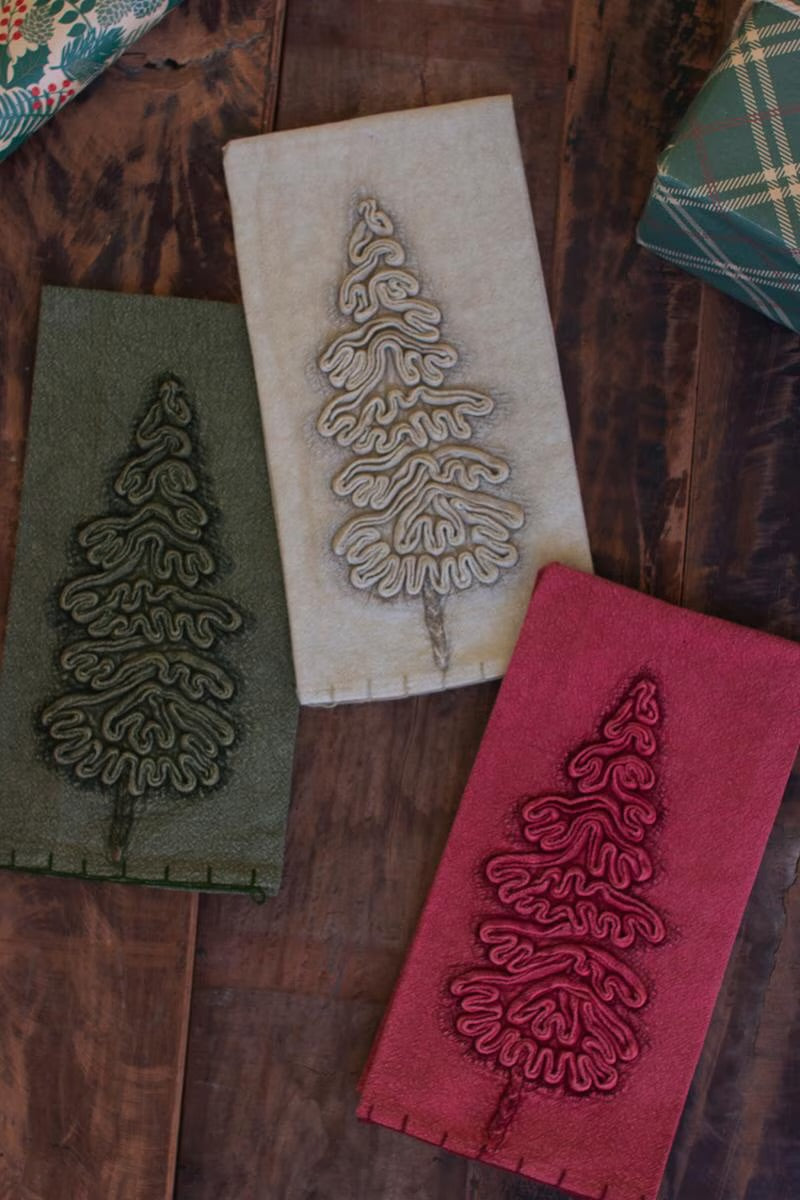 Textured Evergreen Napkins
