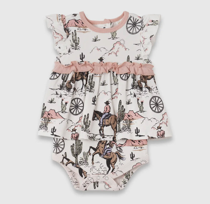 On The Range Bamboo Skirted Bodysuit