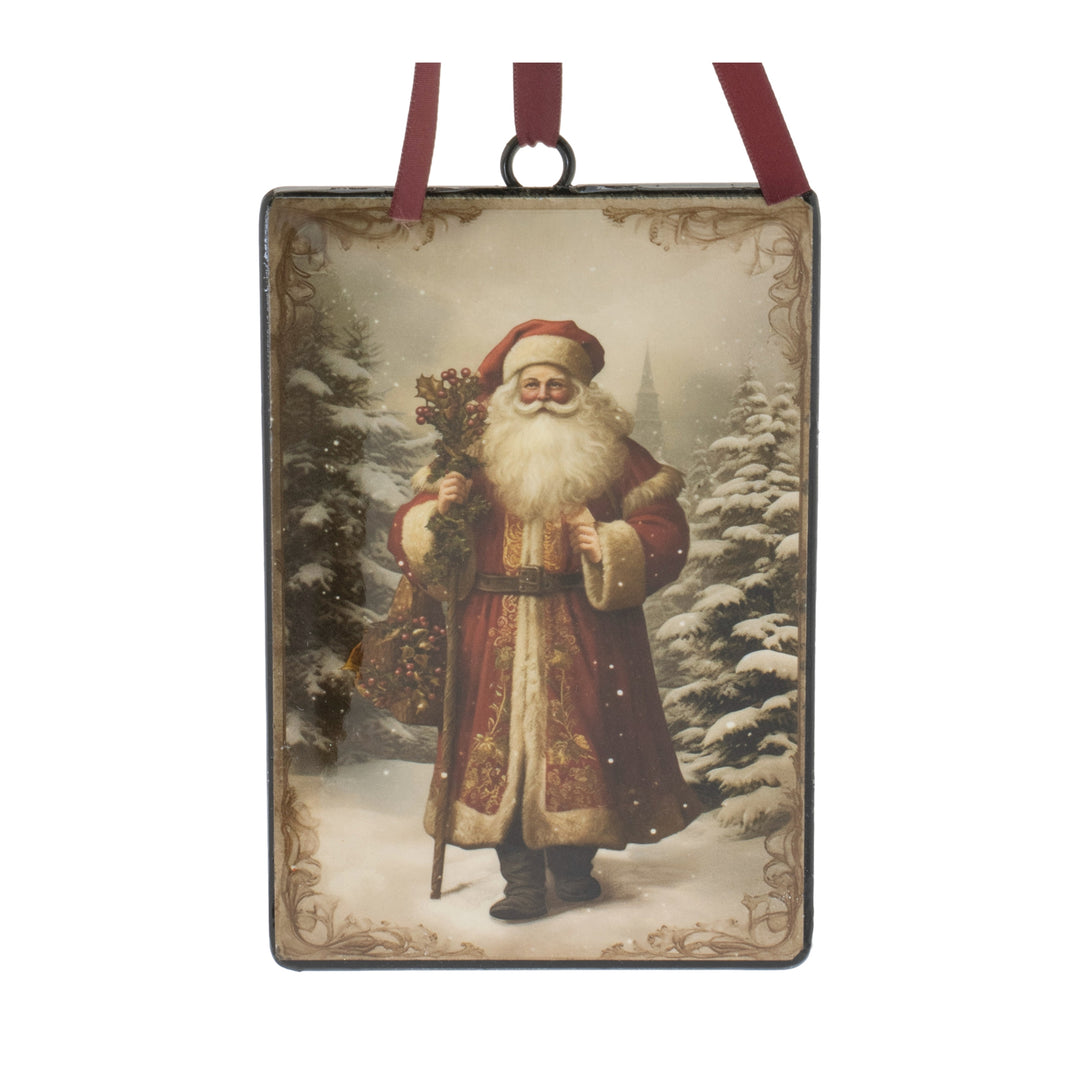 Vintage-Inspired Santa Iron Ornament
