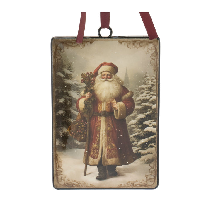 Vintage-Inspired Santa Iron Ornament
