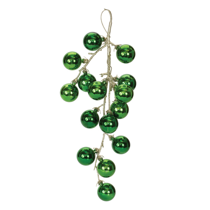 Green Christmas Ornament Drop – 13″