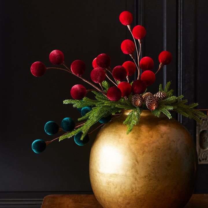 Crimson Charm Pod Spray – 23″