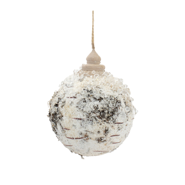 Winter Birch Ball Ornaments