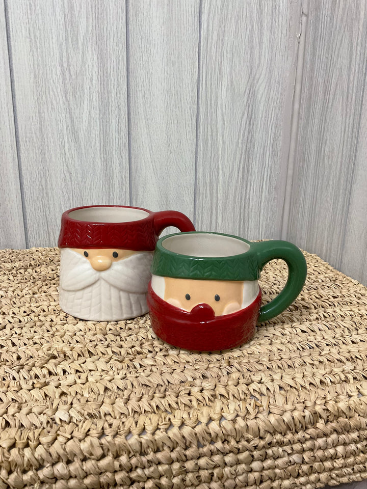 Stacking Santa & Elf Mug Set – Set of 2