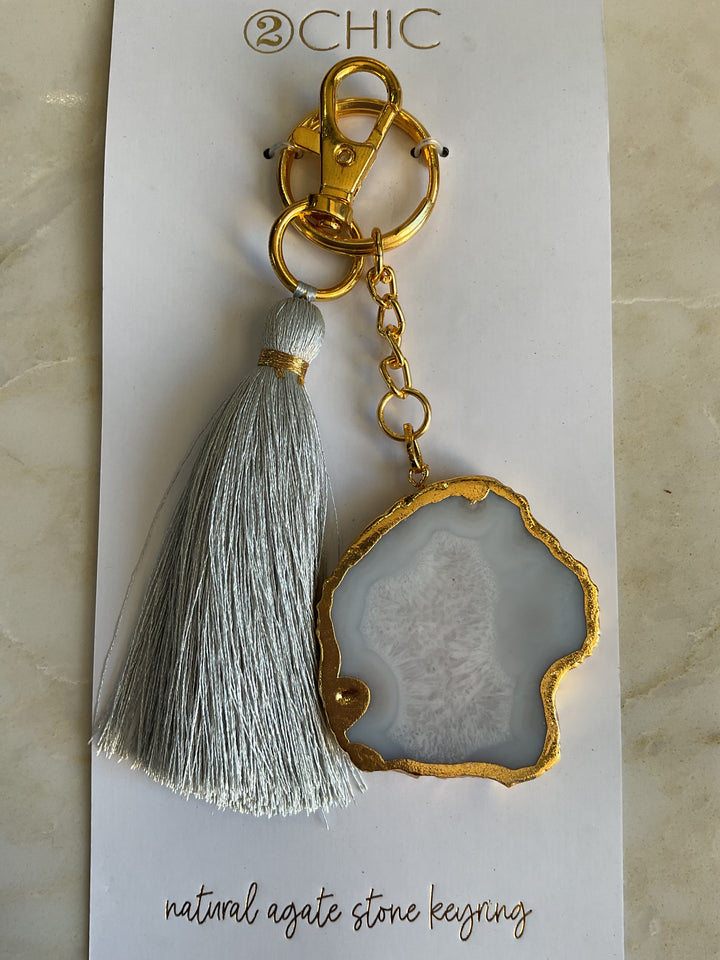 Agate Stone Keychain