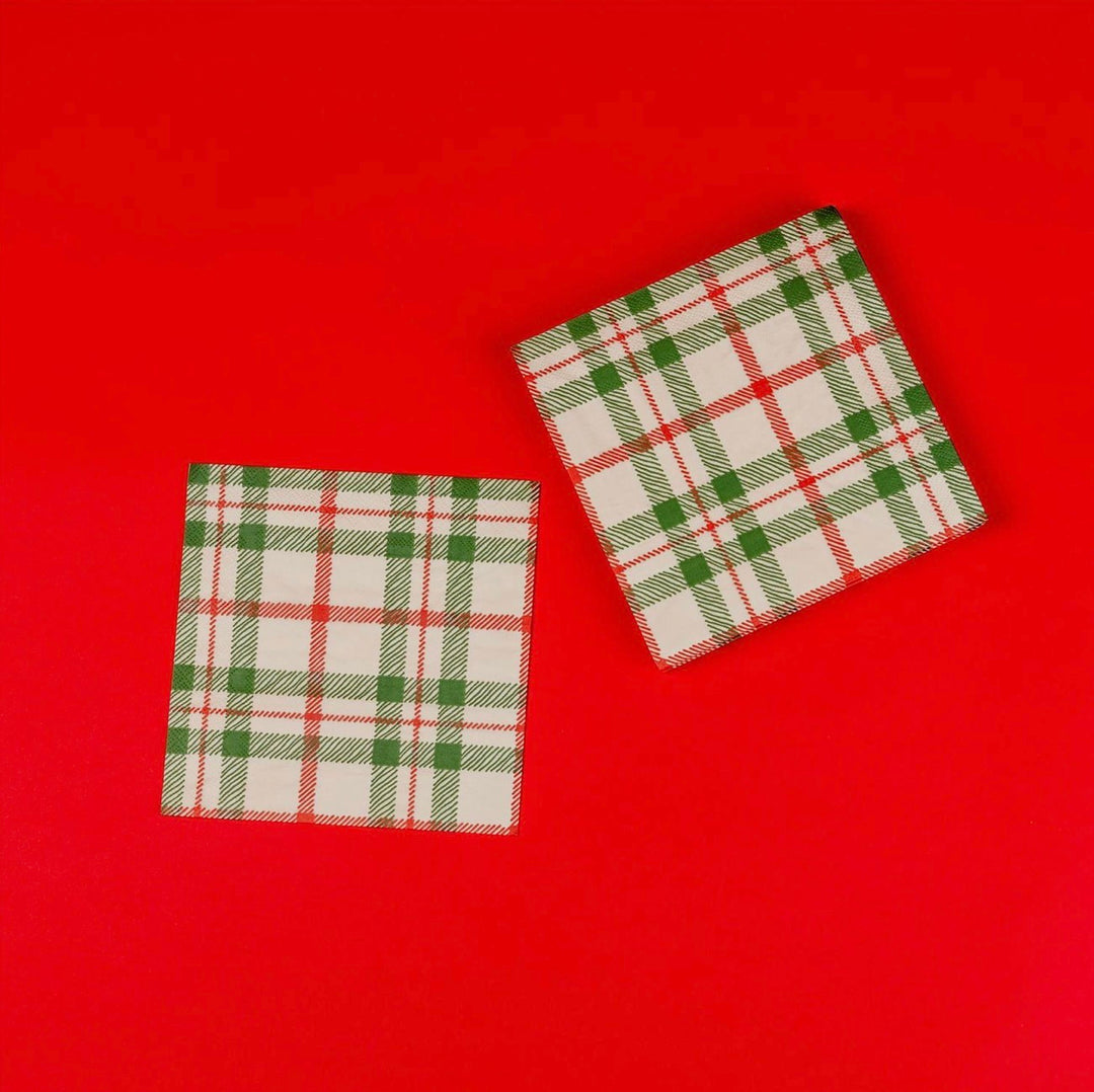 Christmas Heritage Plaid Lunch Napkins