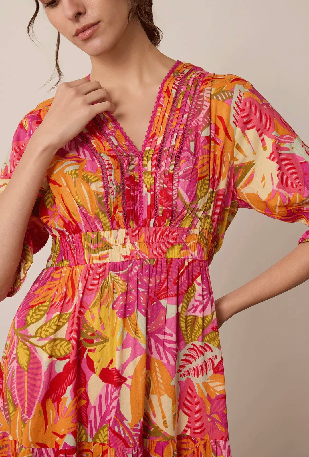 Sunset Tropique Midi Dress