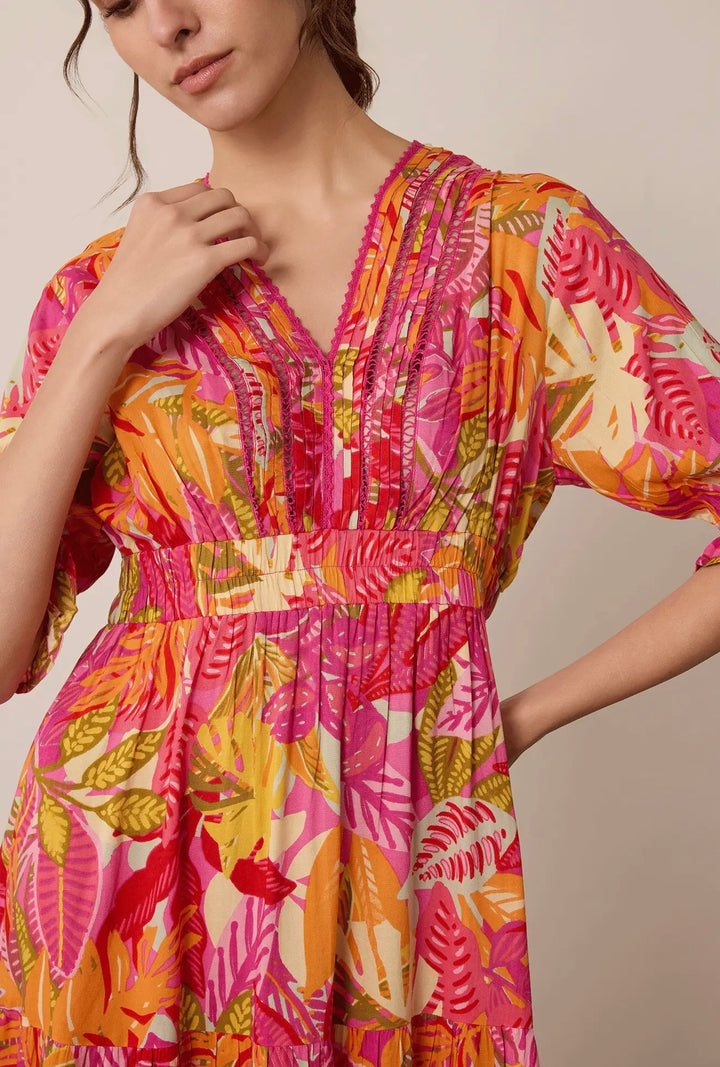 Sunset Tropique Midi Dress