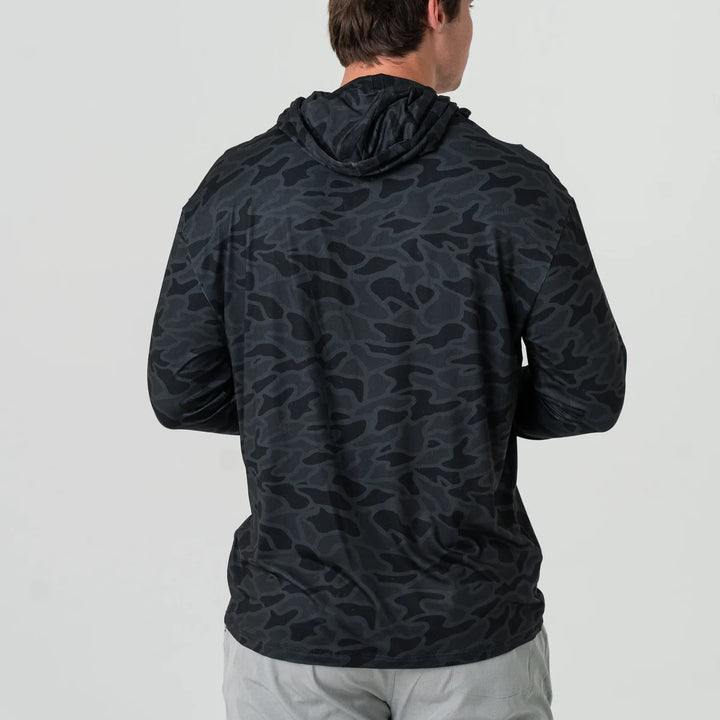 Performance Hoodie – Black Shadow Camo