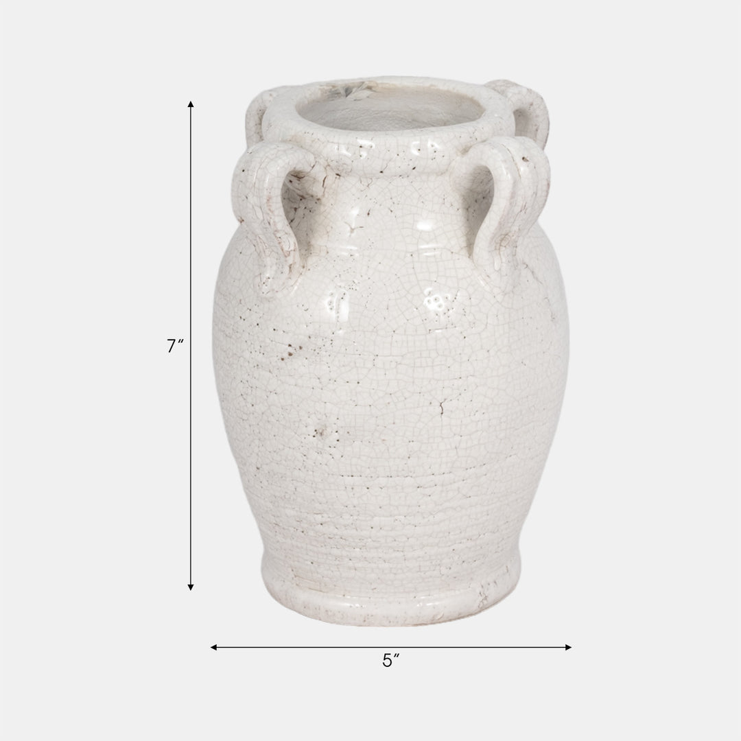 Calais Crackle Handle Pot