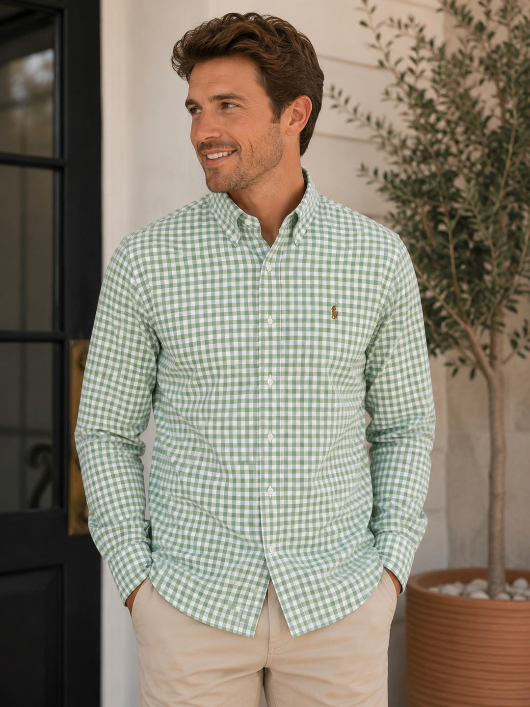 Spring Grove Gingham Performance Button Down