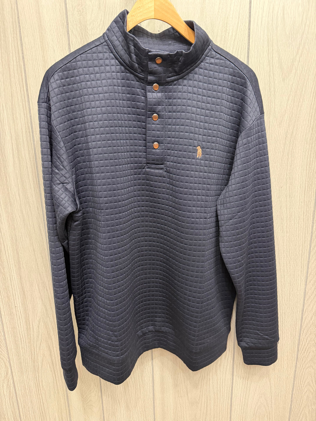 Square Stitch Quarter Snap - Ashford Navy