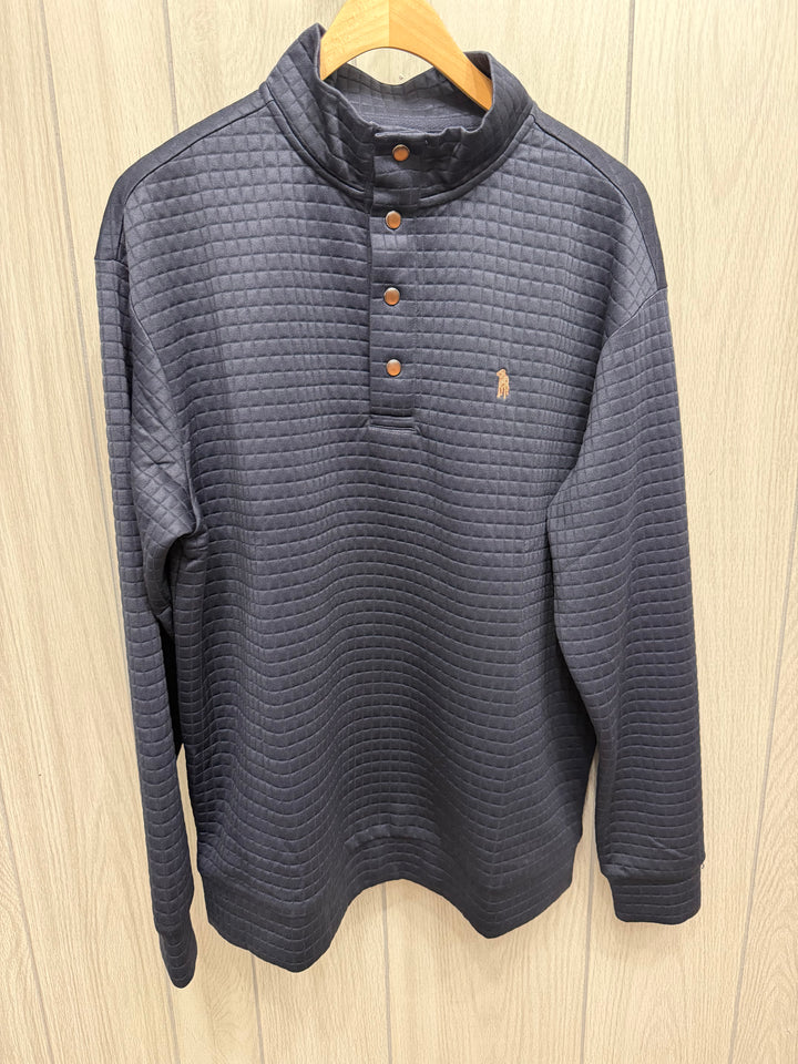 Square Stitch Quarter Snap - Ashford Navy