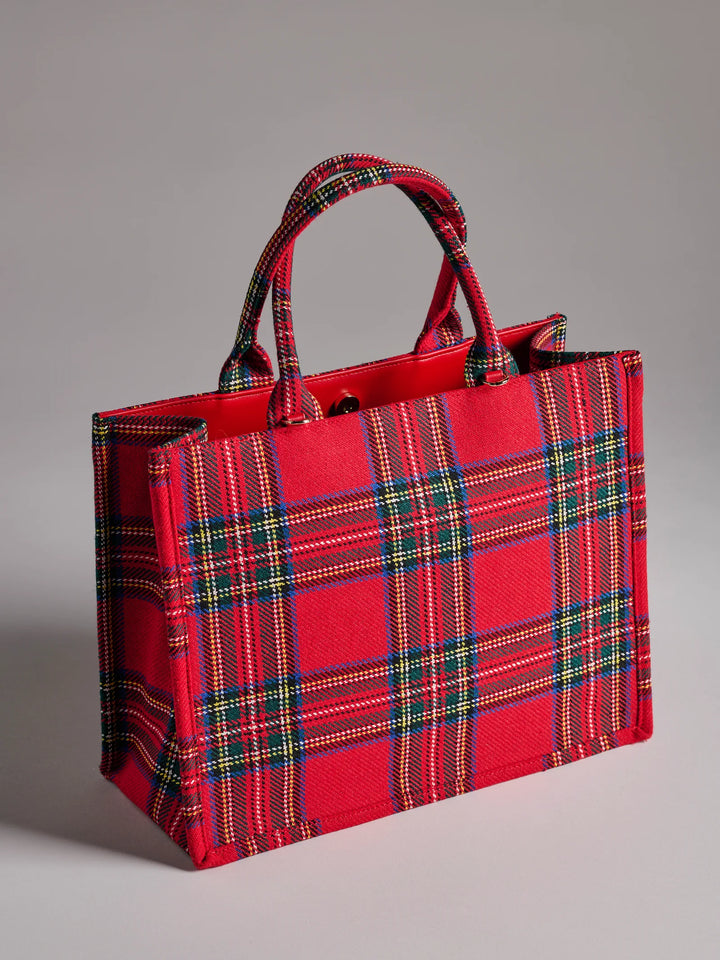 Holiday Tartan Plaid Tote
