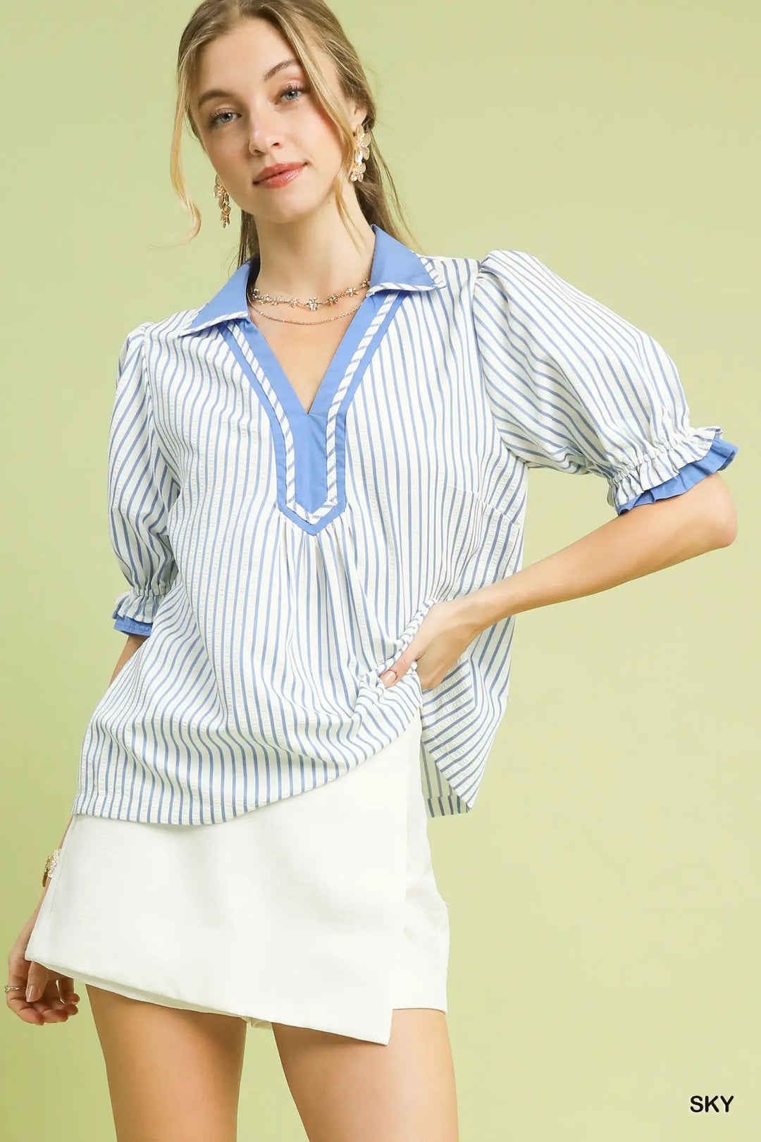 Bluebell Harbor Stripe Blouse