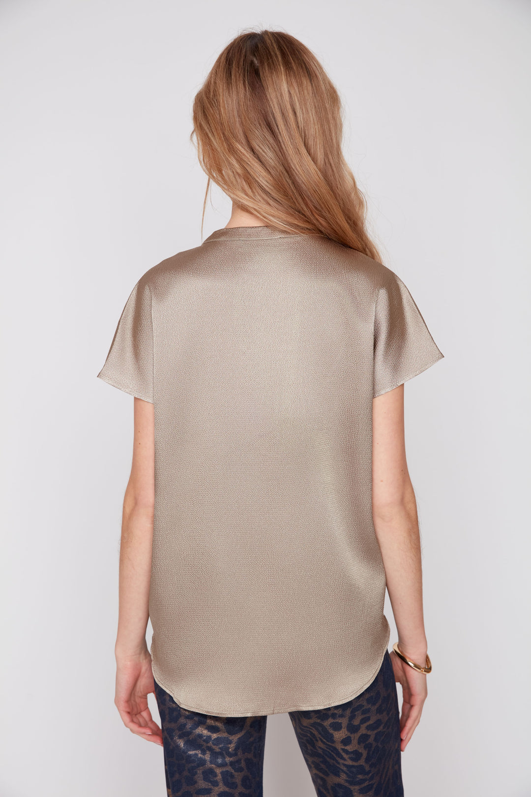 Champagne Hour Satin Blouse