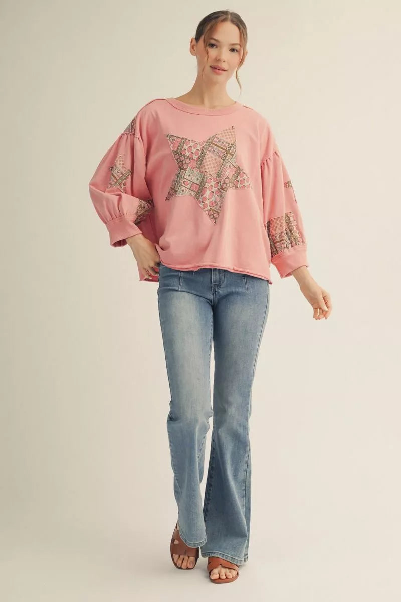 Patchwork Star Pullover
