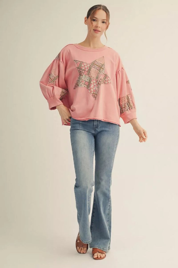 Patchwork Star Pullover