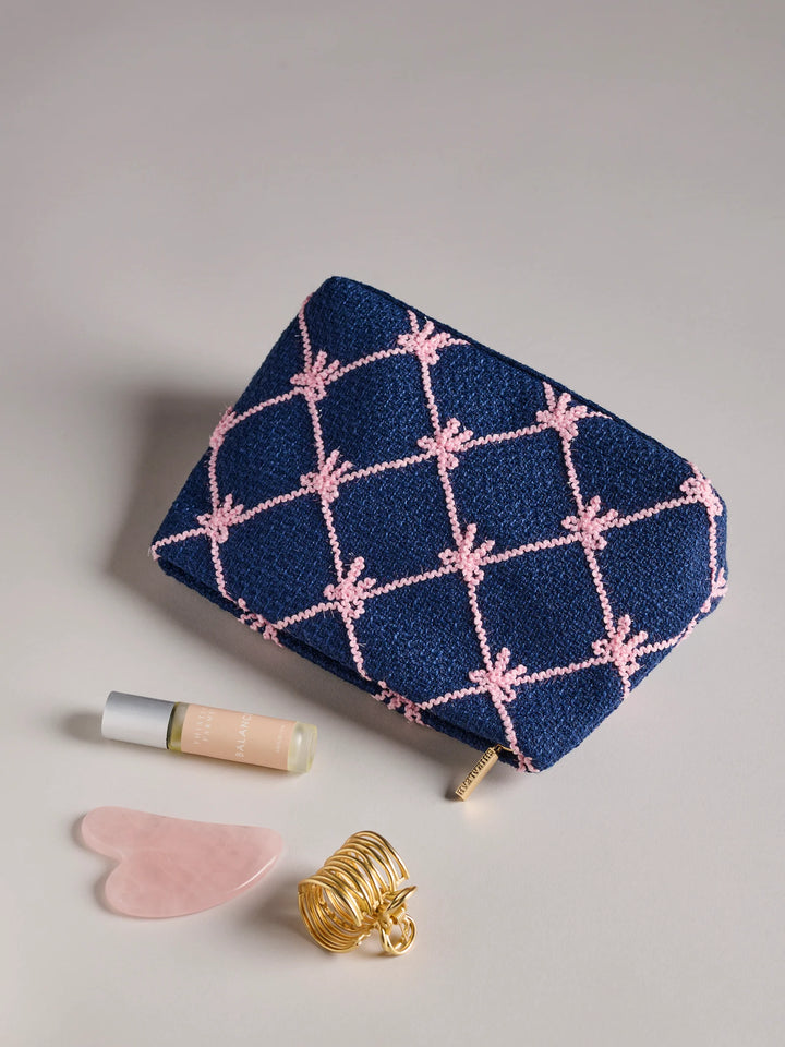 Bow Trellis Cosmetic Bag