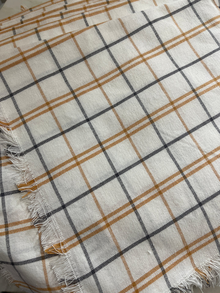 Windowpane Fringe Napkins