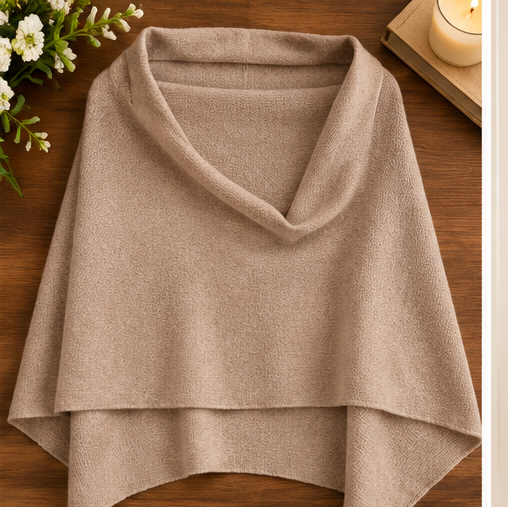 The Cashmere Luxe Topper — Oatmeal