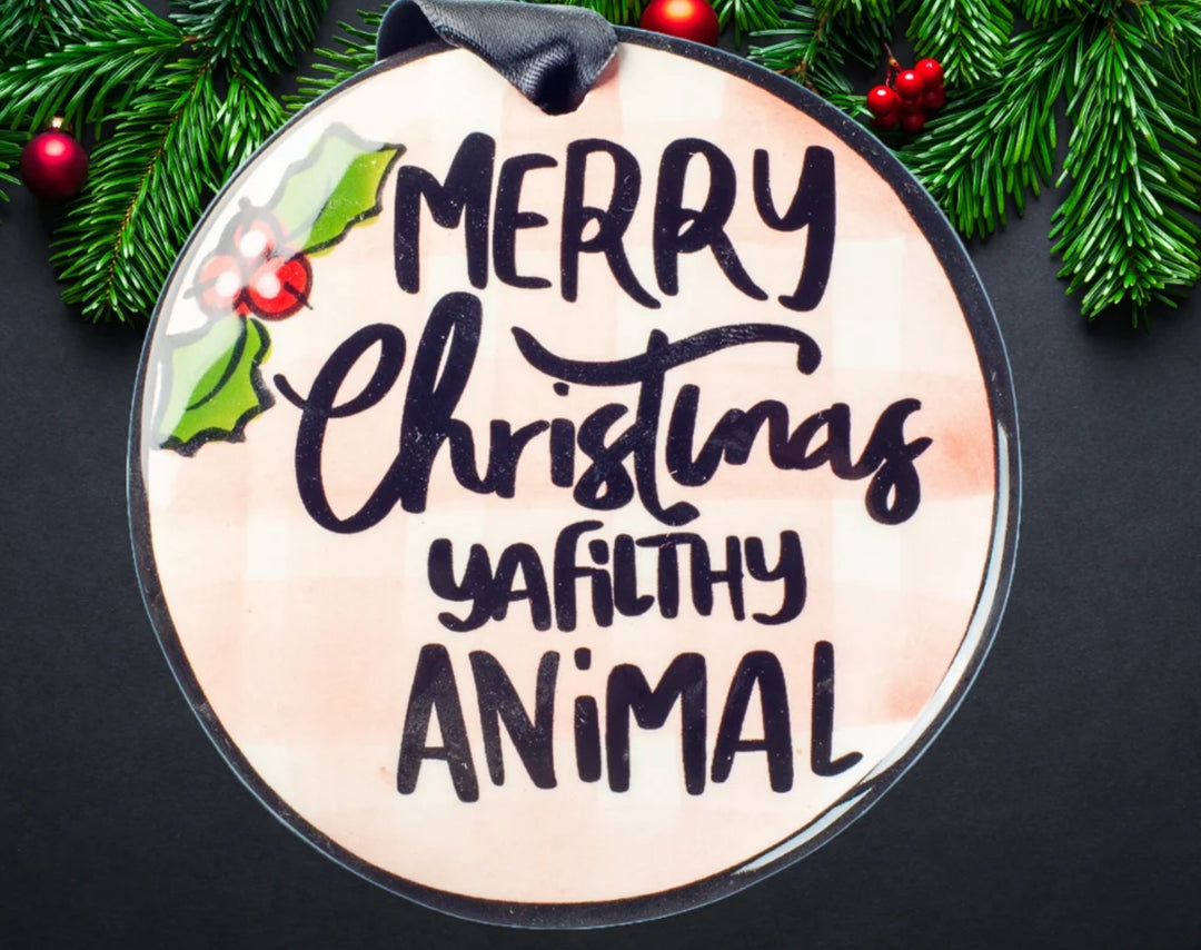 Hand Painted Disc Ornament Collection