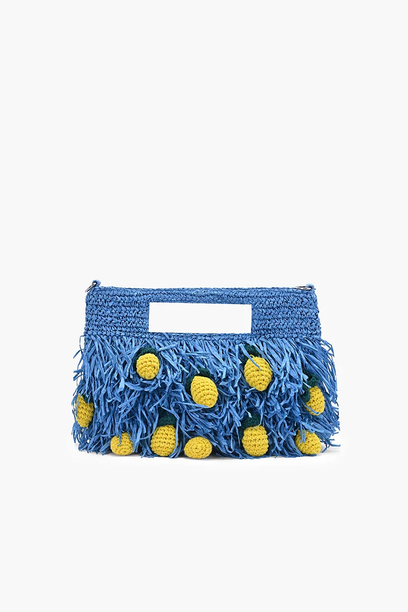 Limoncello Grove Fringed Raffia Bag