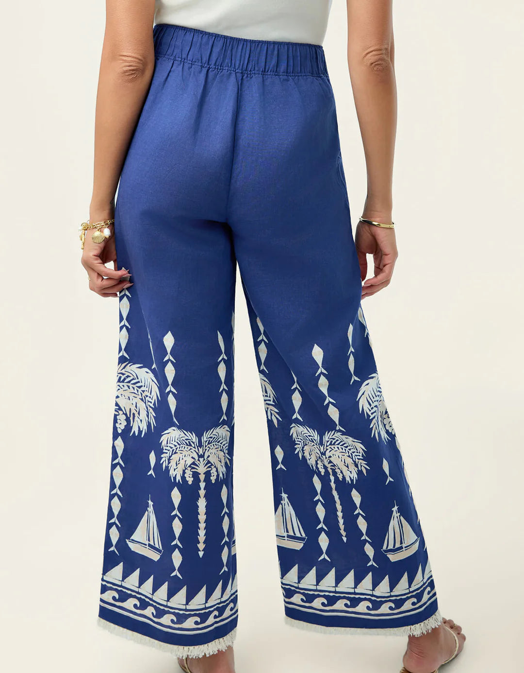 Resort Fringe Palazzo Pant – Flagler Resort Set Sail